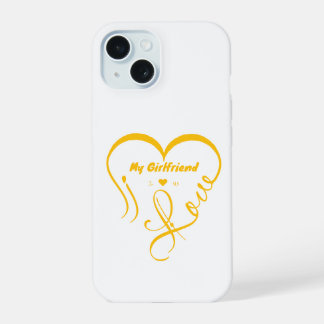 Ik hou van mijn vriendin - Ik ♥ Ons iPhone 15 Hoesje