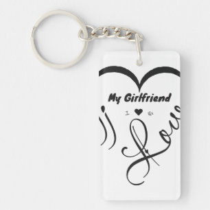 Ik hou van mijn vriendin - Ik ♥ Ons Sleutelhanger