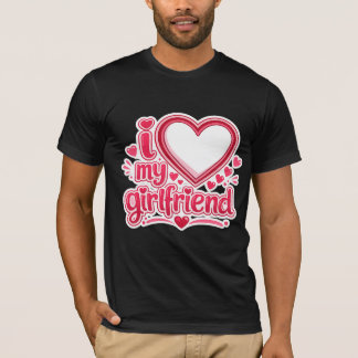 Ik HOU VAN mijn vriendin kostuum t-shirt
