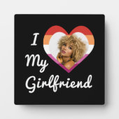 Ik hou van mijn Vriendin Lesbian Pride Custom Foto Fotoplaat (Voorkant)
