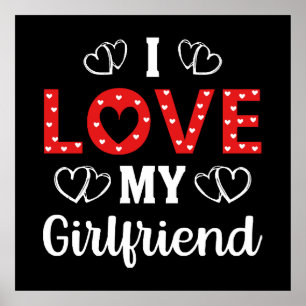 Ik hou van mijn vriendin poster