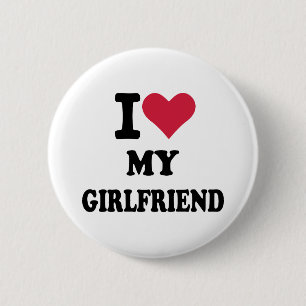 Ik hou van mijn vriendin ronde button 5,7 cm
