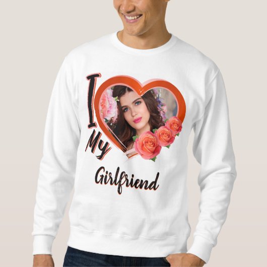 Ik hou van mijn vriendin t-shirt met afbeelding- (Voorkant)