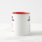 Ik hou van mijn Vriendin tweekleurig Mok (Midden)