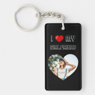 Ik hou van mijn Vriendin Valentijnsdag Gift for M Sleutelhanger