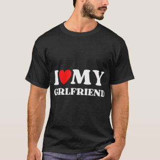 Ik hou van mijn Vriendin Valentijnsdag Heart Girlf T-shirt
