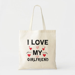 Ik hou van mijn Vriendin-Valentijnsdag-Romantic-Fu Tote Bag