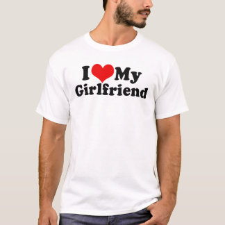 Ik hou van mijn Vriendin Valentijnsdag T-shirt