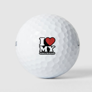 Ik hou van mijn vriendin, van mijn hart, van mijn  golfballen
