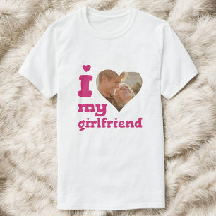 Ik hou van mijn Vriendin vet foto T-shirt