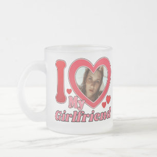 Ik hou van mijn Vriendin vriend vrouw man foto Matglas Koffiemok