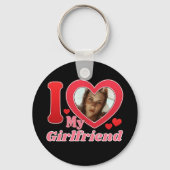 Ik hou van mijn Vriendin vriend vrouw man foto Sleutelhanger (Voorkant)