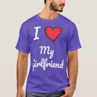 Ik hou van mijn Vriendin Vriendin Love My Girlf T-shirt