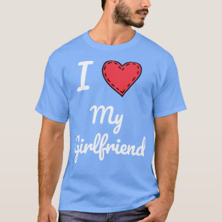 Ik hou van mijn Vriendin Vriendin Love My Girlf T-shirt
