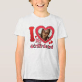 Ik hou van mijn Vriendin, Vriendin Tri-Blend Shirt (Voorkant)