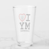 Ik hou van mijn Vriendin vriendje | Aangepaste fot Glas (Achterkant)