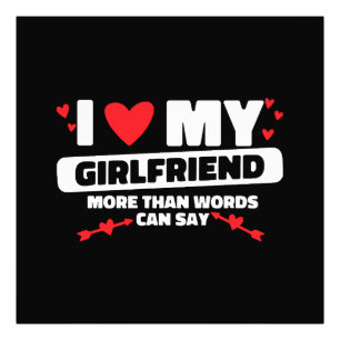 Ik hou van mijn vriendinnen hart foto afdruk