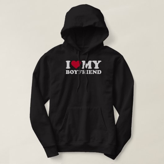 Ik hou van mijn vriendje hoodie (Design voorkant)
