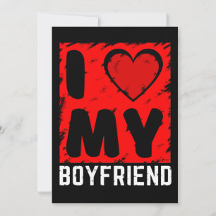 Ik hou van mijn vriendje kaart