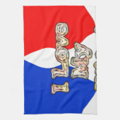 "Ik hou van mijn vrouw" Art Print Theedoek (Verticaal)