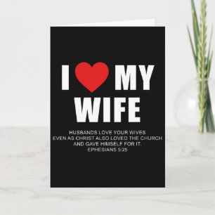 Ik hou van mijn vrouw – Christelijke mannen Efeze Kaart