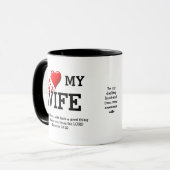 IK HOU VAN MIJN VROUW Custom | Christelijk | Valen Mok (Voorkant links)