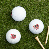Ik hou van mijn vrouw gepersonaliseerd golfballen (Insitu Gras)
