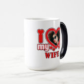 Ik hou van mijn vrouw gepersonaliseerd magische mok (Voorkant rechts)