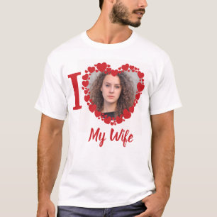 Ik hou van mijn vrouw, gepersonaliseerd t-shirt