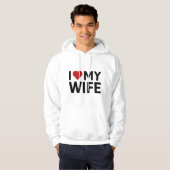 Ik hou van mijn vrouw hoodie (Voorkant volledig)