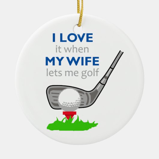 Ik hou van mijn vrouw keramisch ornament (Voorkant)