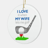 Ik hou van mijn vrouw keramisch ornament (Links)