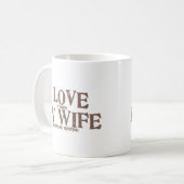 Ik hou van MIJN VROUW (laat me jagen) Koffiemok (Voorkant links)