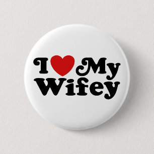 Ik hou van mijn vrouw ronde button 5,7 cm