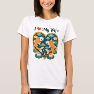 Ik hou van mijn vrouw shirt met afbeelding - Ik ❤️