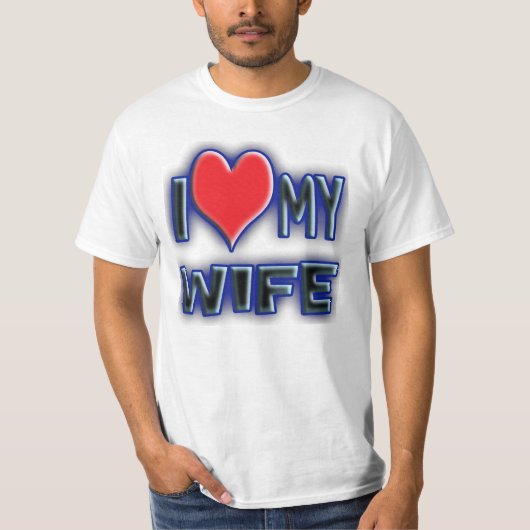 Ik hou van mijn vrouw. t-shirt (Voorkant)