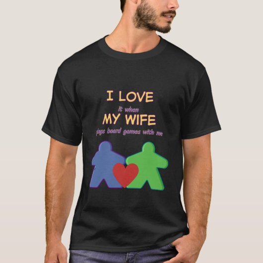 Ik hou van mijn vrouw t-shirt (Voorkant)