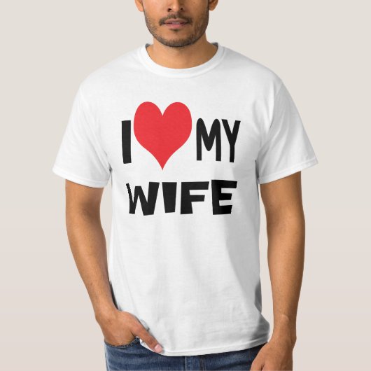 Ik hou van mijn vrouw. t-shirt (Voorkant)