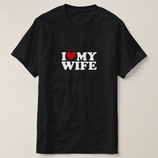 Ik hou van mijn vrouw t-shirt (Design voorkant)