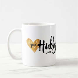 Ik hou van mijn vrouw van je Hubby Heart Mok