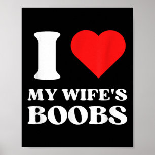 Ik hou van mijn vrouwen S Y2K esthetische rode har Poster