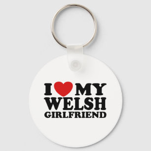 Ik hou van mijn Welsh Vriendin Sleutelhanger