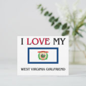 Ik hou van mijn West Virginia Vriendin Briefkaart (Staand voorkant)