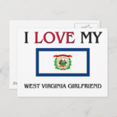 Ik hou van mijn West Virginia Vriendin Briefkaart (Voorkant / Achterkant)