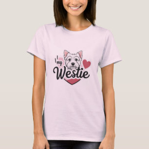 Ik hou van mijn Westie-hond T-shirt