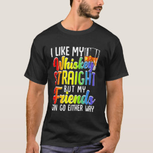 Ik hou van mijn Whiskey rechtstreeks Shirt Lesbian