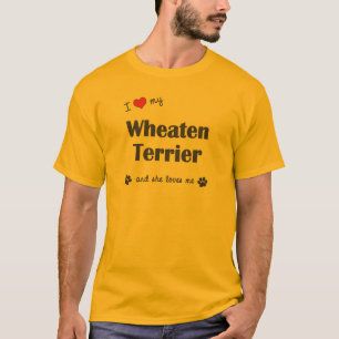 Ik hou van mijn wielrenner (Vrouw Dog) T-shirt