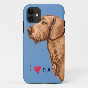 Ik hou van mijn Wirehaered Vizsla iPhone 11 Hoesje
