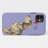 Ik hou van mijn Wirehaire Dachshund Case-Mate iPhone Case (Achterkant (horizontaal))