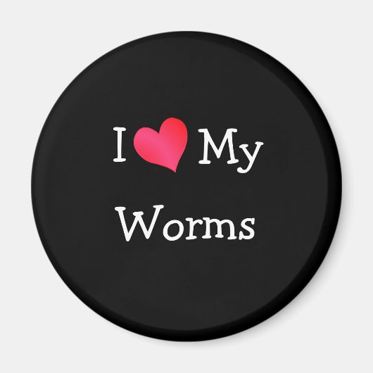Ik hou van mijn wormen magneet (Voorkant)
